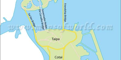 Полуострво Макао мапи