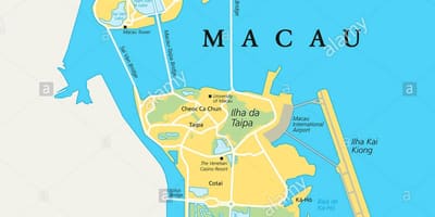 Макао Кина карта